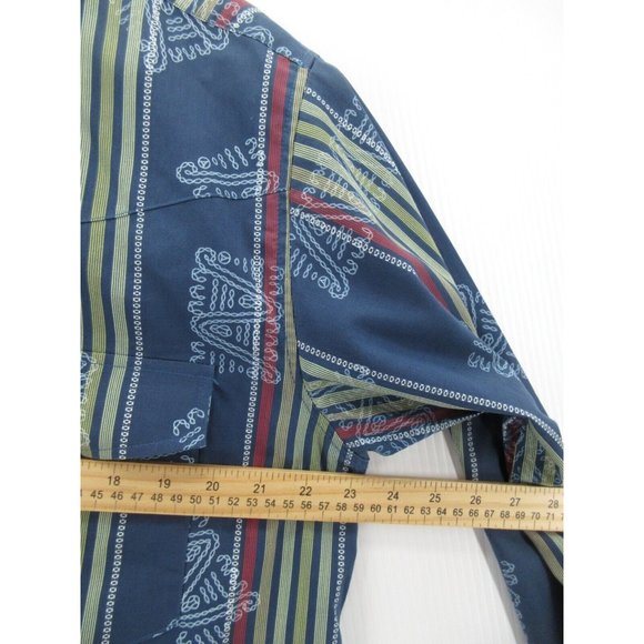 VINTAGE High Noon Shirt Medium Western Pearl Snap Striped Cowboy 90s - Picture 5 of 10